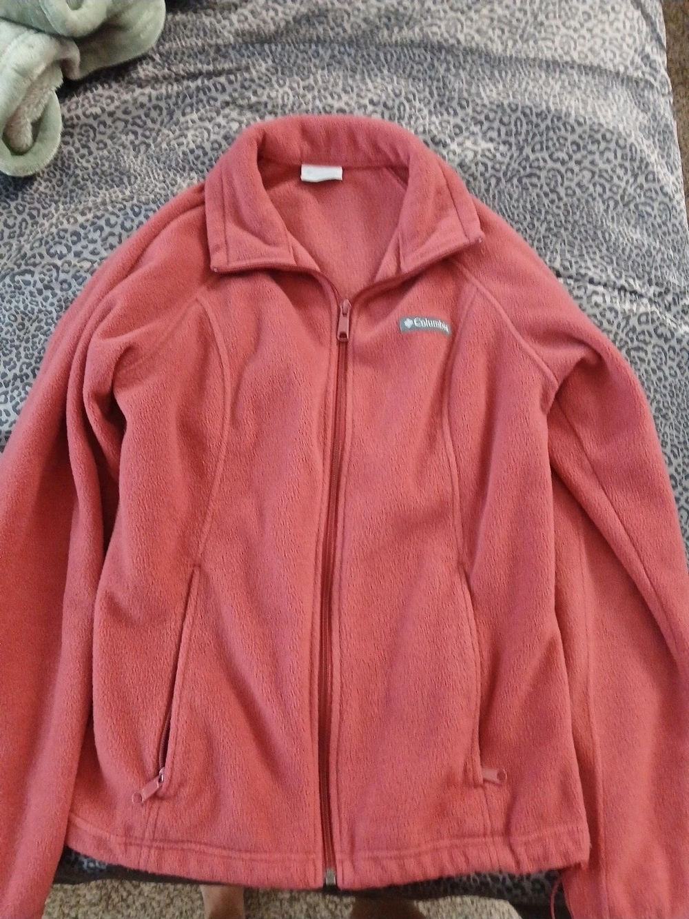 Columbia Women's Pink Fleece Zip-Up Jacket